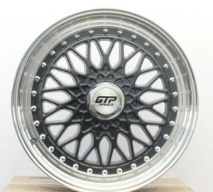 GTP Alufelgen 7x15 4x100 4x108 ET35 HONDA VW UP Golf GTI 1 2 3 AUDI BMW E30 TÜV - Bild 1 von 9