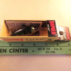 Vintage Rapala Wood Fat Rap FR-5 P Perch Deep Runner NOS Ireland Lure Fishing - Picture 1 of 4