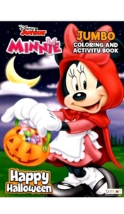 NEW, HAPPY HALLOWEEN DISNEY JUNIOR MINNIE JUMBO COLORING & ACTIVITY BOOK - Foto 1 di 2