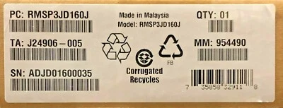 Intel RMSP3JD160J PCIe/SAS/SATA PCIe x8 Gen3 Storage Module NEW - Image 1 of 4