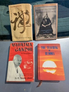 ASIATISCH Lot Buch BUDDHA LEHREN RELIGION GANDHI ZEB BUDDHISMUS SEKTE MAHATMA GOTT - Bild 1 von 8