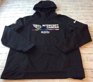 Tennessee Titans Hoodie Large grau Dri Fit Crucial Catch Intercept Cancer - Bild 1 von 6