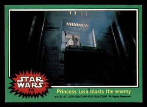 1977 Star Wars #210 Princess Leia blasts the enemy - Picture 1 of 2