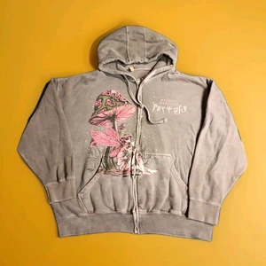 Melanie Martinez Portals Fairy Mushroom Hoodie Sweatshirt Green Full Zip 2XL - Picture 1 of 8