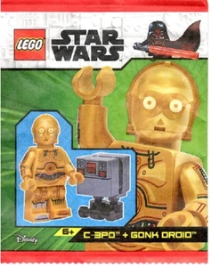 LEGO Star Wars C-3PO, and Gonk Droid Paper Bag 912310 (SEALED) Set NEW - Picture 1 of 2