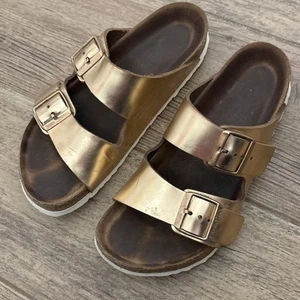 Birkenstock Arizona Rose Gold Metallic Leder Gr. 39 8 / 8,5 - Bild 1 von 11