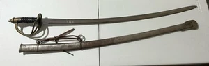 Reproduction Civil War 1860s Cavalry Saber w Scabbard Sword Full Scale Union CSA - Picture 1 of 16