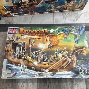 MEGABLOKS DRAGONS KRYSTAL WARS MAN O WAR FULL SET SEALED NEW VINTAGE - Picture 1 of 8