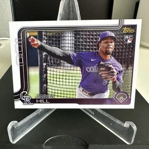 2025 Topps Series 2 Jaden Hill #556 Golden Mirror Image Variation Rockies RC - Picture 1 of 2