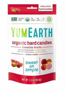 YumEarth Bio Hartbonbons verschiedene Fruchtaromen 3,3oz Glutenfrei - Bild 1 von 5