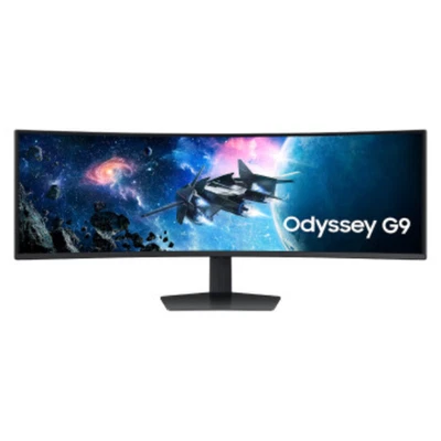 Samsung 49" Odyssey G9 VA DQHD 240Hz 1ms 1000R Curved Monitor 32:9 S49CG954EU - Image 1 of 4