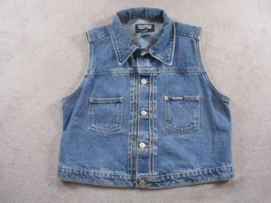 Vintage Polo Jeans Co Ralph Lauren Jeansweste Damen Large Blau Workwear 90er - Bild 1 von 17