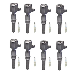 Denso 8 Ignition Coil 8 NGK Iridium Spark Plugs Kit For Crown Victoria E-150 V8 - Picture 1 of 1