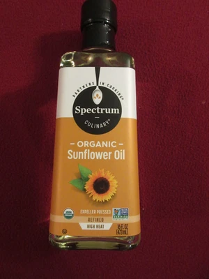 Organic Sunflower  Oil, Expeller Pressed, Refined, 16 fl oz (473 ml) - Image 1 of 4
