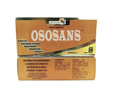 2 PACK HYDROLYZED COLLAG 30 TABS 700mg Colageno Hidrolizado Exp 2027 Up Ososans - Image 1 of 4