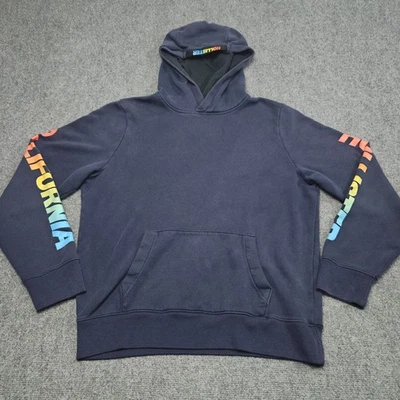Hollister Sudadera con Capucha Grande Azul Marino California Manga Arco Iris Logo Sudadera Foto 1 de 4