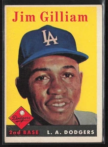 1958 Topps #215 Jim Gilliam (left corner crease) (VG) - Picture 1 of 2
