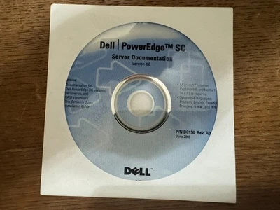 Dell PowerEdge SC Server Documentation CD Version 3.0 P/N DC156 0DC156 - Image 1 of 2