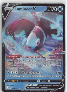 Pokemon TCG Sword & Shield Brilliant Stars Foil Ultra Rare #040/172 Lumineon V - Picture 1 of 2
