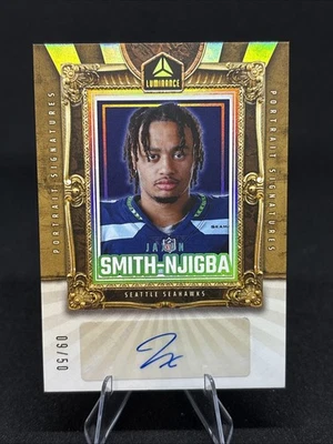 2024 Luminance Portrait Signatures Gold Jaxon Smith-Njigba Auto /50 - Image 1 of 4