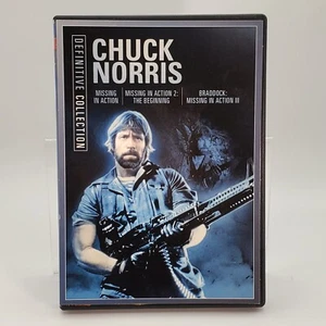 Chuck Norris Definitive Collection DVD 2009 Missing in Action 1 2 3 Very Good - Picture 1 of 4