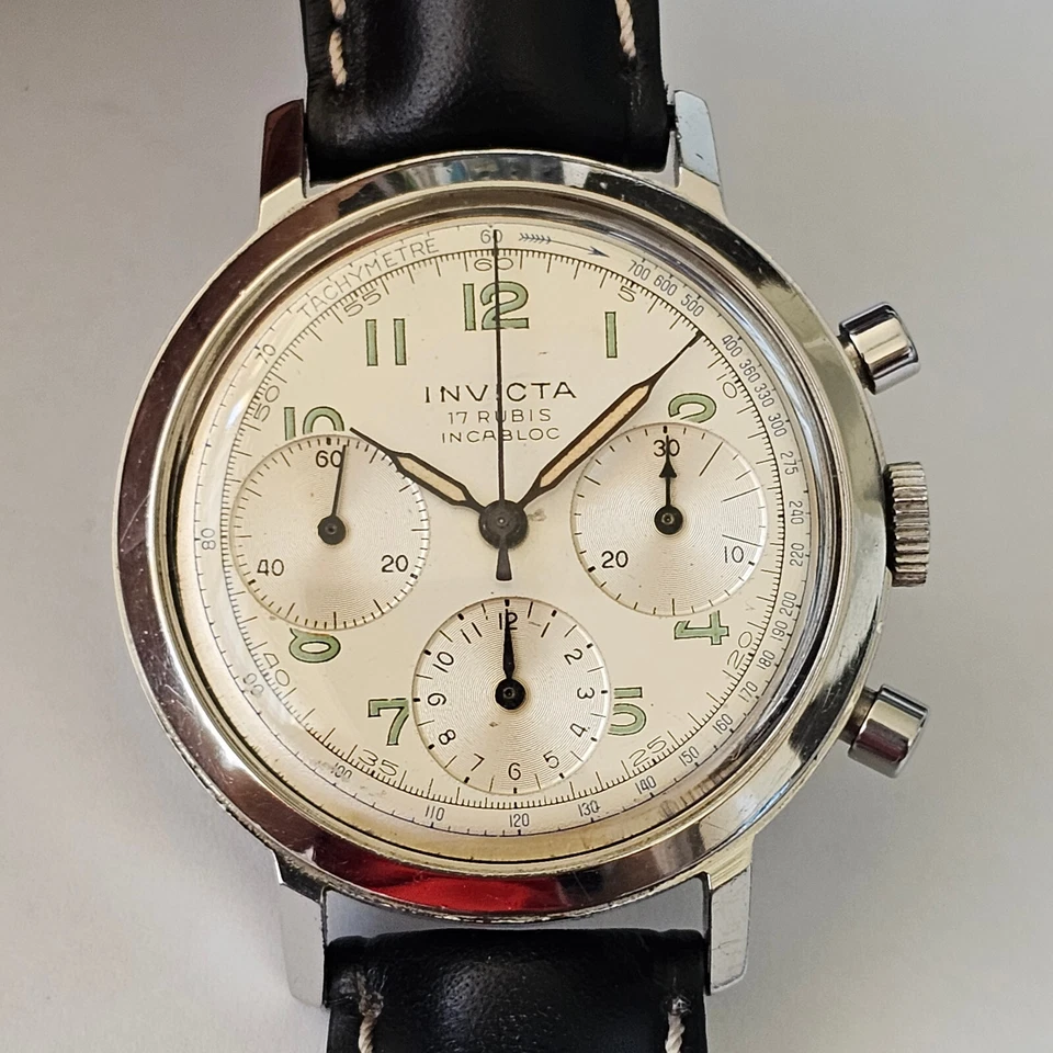 INVICTA-CRONO-RUOTA A COLONNE-ACCIAIO-BOX-GARANZIA-OVERSIZE (37,5 MM)-VENUS 178 - Immagine 1 di 4