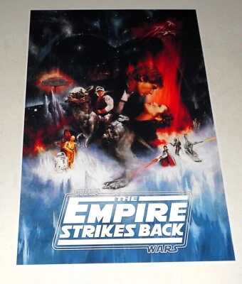 Star Wars 1980 V The Empire Strikes Back USA Alternate Release Poster 19" x 13" - Image 1 of 2