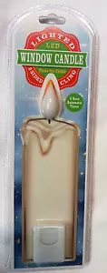 LED WHITE CANDLE WINDOW CLING WHITE LED LIGHT REFRIGERATOR DOOR WALL CAR WINDOW - Picture 1 of 9