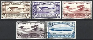 EGYPT 1933 AVIATION CONGRESS SET MINT - Picture 1 of 2