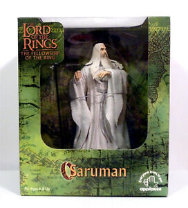 Lord Of The Rings Fellowship of the Ring SARUMAN Action Fig MINT Applause 2001 