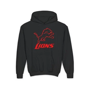 Detroit Lions kids hoodie, Youth hooded sweatshirt, Michigan, Football - Picture 1 of 6