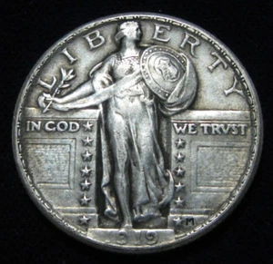 ZALDI2010 - USA . 1/4 QUARTER DOLLAR 1919 . PLATA - Photo 1 sur 2