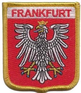 Deutschland Frankfurt Flagge gestickter Aufnäher - LETZTE PAAR - Bild 1 von 5