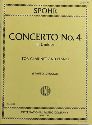 Spohr Clarinet Concerto No. 4 in E minor - Image 1 of 4