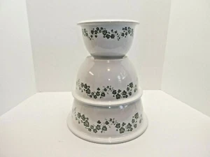Cuencos mezcladores de cerámica Corelle Coordinates Callaway Ivy, 1, 2, 3 cuartos de galón - Imagen 1 de 10
