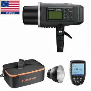 US Godox AD600BM 600W HSS 1/8000 Studio Flash Light+Xpro-N Trigger+Case Fr Nikon - Picture 1 of 12