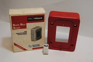 1 NIB SYSTEM SENSOR BBS BACK BOX SKIRT RED (362) - Picture 1 of 2