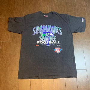 Vintage Trench Ultra Seattle Seahawks Tee T-Shirt Castrol 1994 XL Single Stitch - Picture 1 of 5