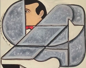 Pop Culture Wall Contemporary Pee-wee Painting For Sale By Artist Tommervik - Picture 1 of 1