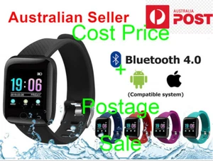 Cost + Postage Sale Fitbit-Style Smart Watch - Fitness Tracker - Bonus Strap - Picture 1 of 12