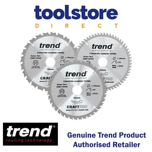 Trend Tools CSB/190/3PK Trend Lama circolare per legno 190Mm X 30Mm X 24/40/60T - Foto 1 di 8