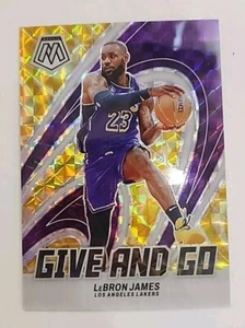 LeBron James 2023-24 Panini Mosaic Give And Go Reactive Yellow 19 /99 #3 - Picture 1 of 4