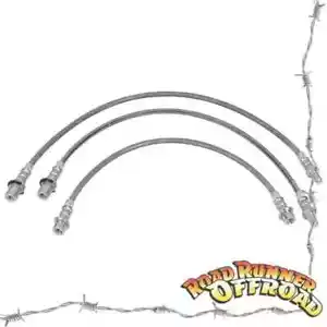 Braided Brake Line Kit for Toyota LandCruiser 80 105 Series ABS - Picture 1 of 1