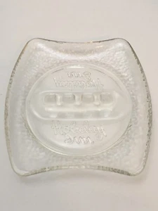 Vintage 1970s 1980s Holiday Inn Hotel Motel Glass Ashtray 5.5 x 5" - Picture 1 of 7