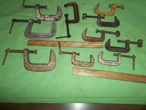 Lote vintage de abrazaderas en C Brighton, herramienta Cinn y otros - Imagen 1 de 4