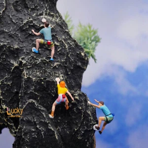 Diorama 1:64 Figure Model Mountain Climber Hiking Scene Display Props Model Gift - Picture 1 of 34