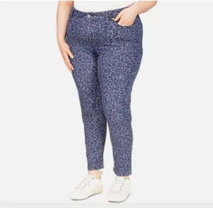 Michael Kors Women's High-Rise Leopard Stretch Skinny Jeans 22W NEW WB99CGY7EX - Picture 1 of 7