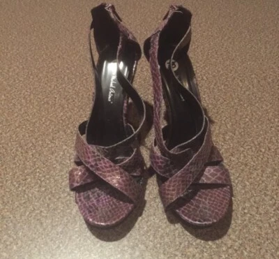 Tacones de piel de serpiente sintética Michael Antonio nuevos sin caja Foto 1 de 4