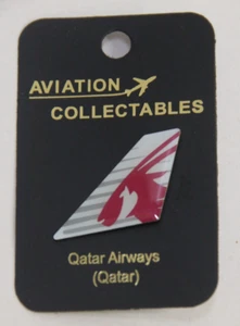 Qatar Airways Tail Fin Lapel Pin by Aviation Collectables NEW Old Stock - Picture 1 of 2