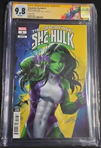 Sensationeller She-Hulk 2nd Print - signiert & Remarque von Leirix Li - CGC 9.8 SS - Bild 1 von 3
